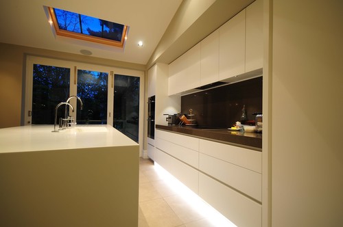 LED tape under kitchen cabinets