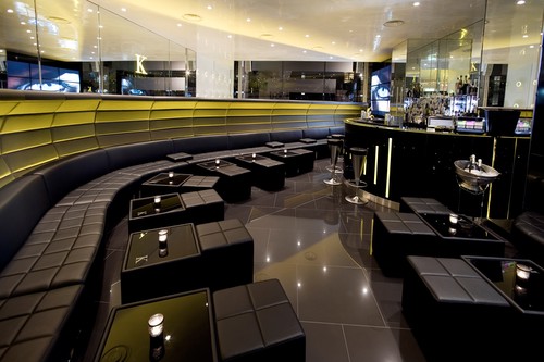 Colour change LED tape in seating