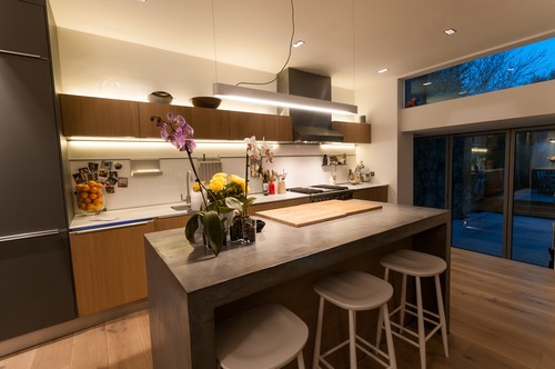 LED tape in kitchen