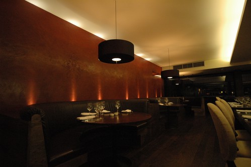Pendants and strip in the restaurant