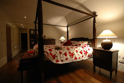 Bedside lights in bedroom