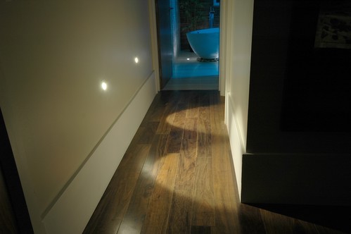 Low level LEDs lighting corridor