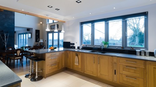 Trimless downlights is kitchen