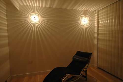Effect lighting with cyberwalk wall fittings