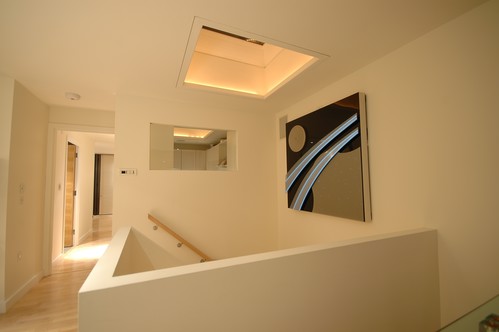 Skylight with decolume strip