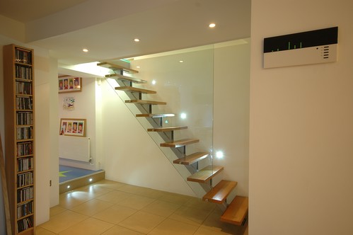 LED bubbles on stairs