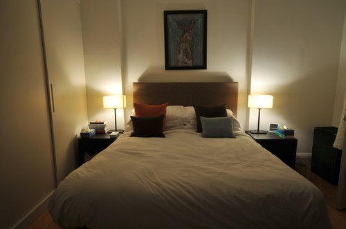 Bedside lights in bedroom