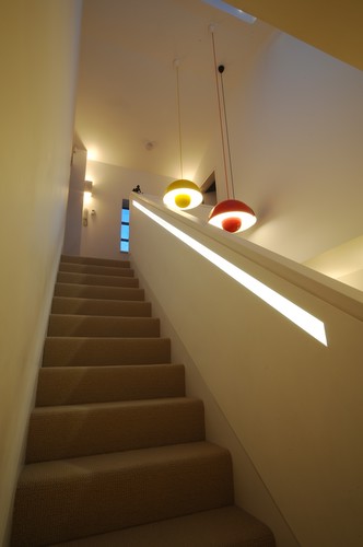 LED tape in hand rail
