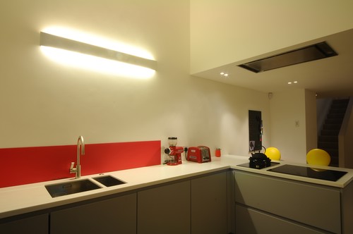 Sleek wall grazing LED light