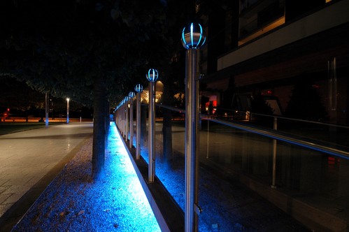 Colour change LED tape under lighting decking
