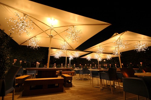 Snowflake outdoor pendants