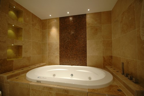 Bathroom scenes with colour change