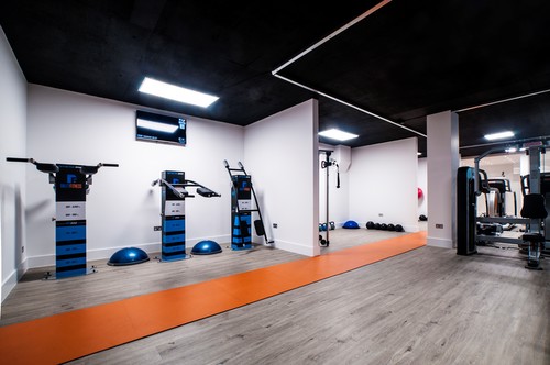 LED panels in ceiling