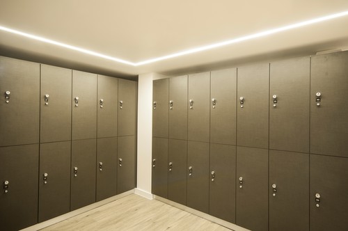 LED tape recessed in extrusion