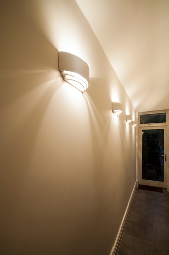 Amalfi wall lights in corridor