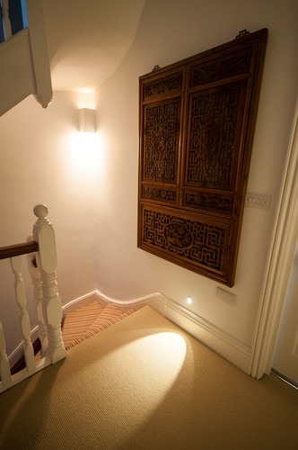 Low level lighting on stairs