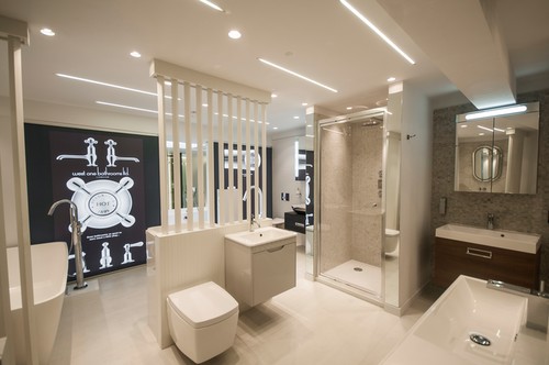 Lighting scenes with LED tape and downlights