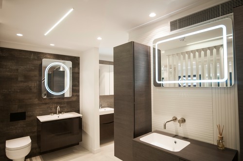 Scenes with LED tape and trimless downlights