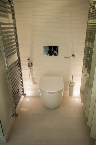 Uplights next to toilet