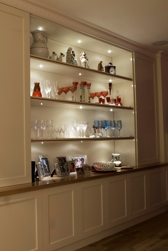 LED bubbles in display cabinet