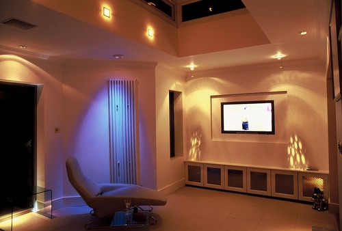 Star lighting in tv room