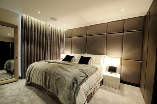 Bedroom scenes with Diva 2, table lights & downlights