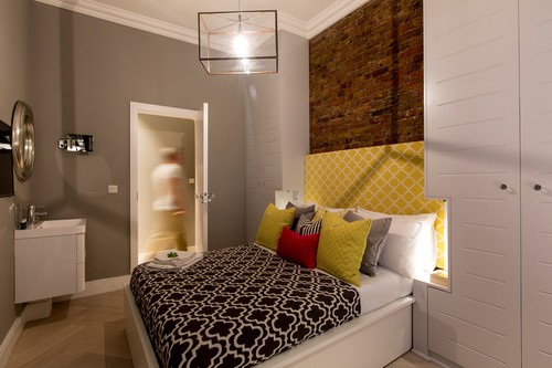 Opaco pendant light in bedroom