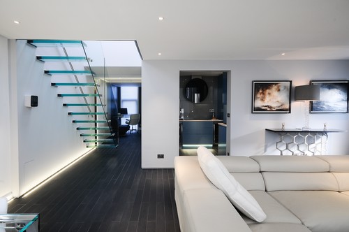 LED floor recessed tape and Elegant downlights