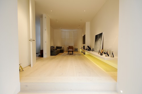 LED tape and downlights in living room