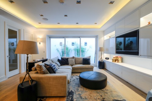 Dropped ceiling with LED tape