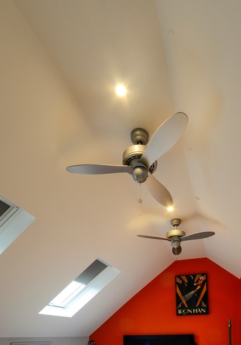 Ceiling fans in bedrooms