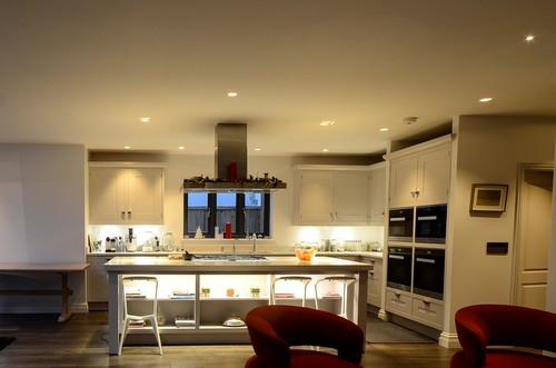 Lighting scene setting controlled by Lutron system 