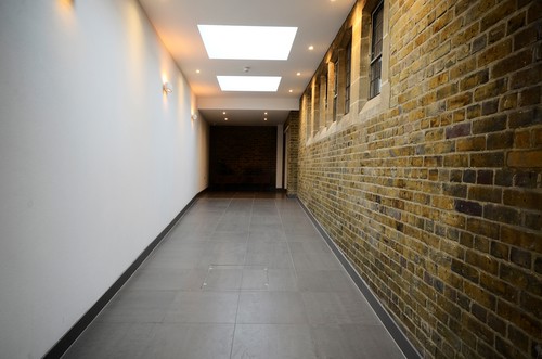 Decorative wall lights lighting hallway