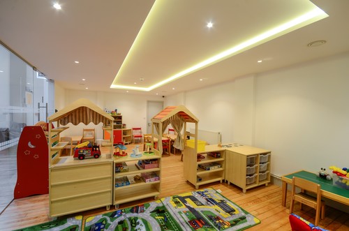 LED tape in recessed ceiling