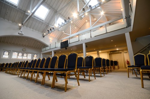 Theatre lights in church hall