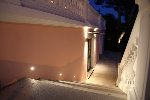 Low level lights on stairs