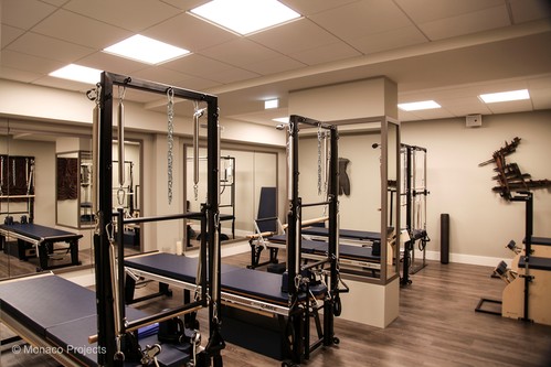LED panels lighting gym