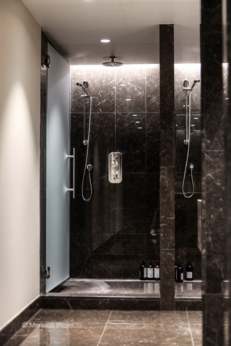 LED tape in shower