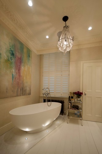 Bathroom uplights and downlights