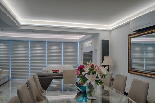 Dining Room with LED tape in coving