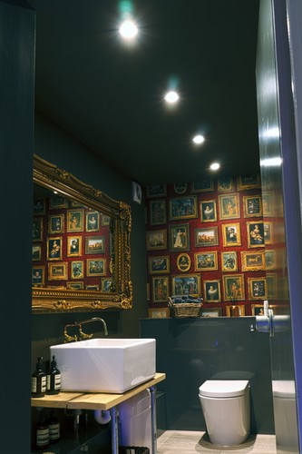 Downlights in bathroom