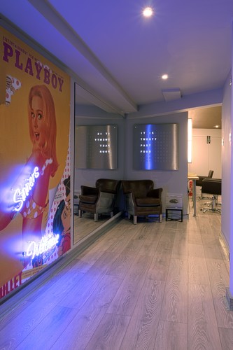Downlights in hallway