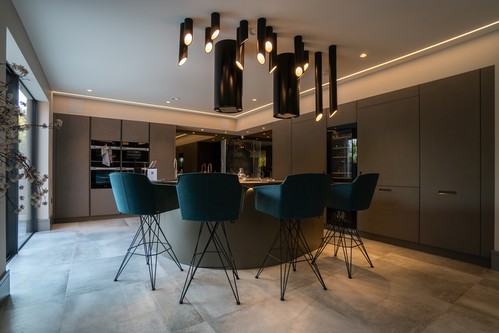 Pendants over dining table