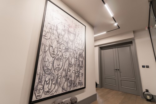 Slim duet system in hallway