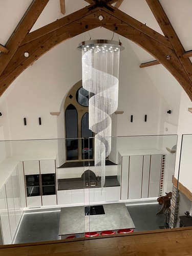 Feature Pendant with LED tape under units