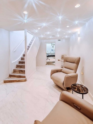 Crystal LED Downlights on ceiling