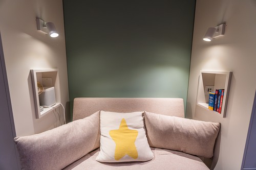 Kids Room Detail Wall Reading Lights and Wise Control 