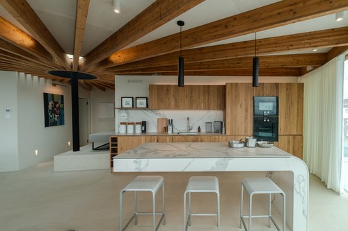 Lighting Design in the kitchen and living area