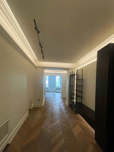 LED tape in coving in hallway