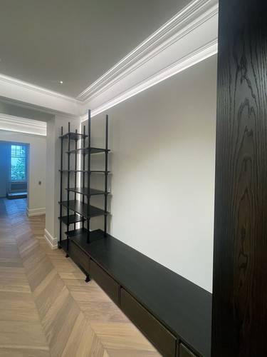 LED tape in coving in hallway